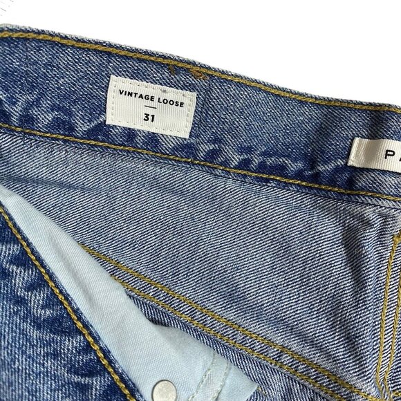 Pac Sun Jeans Men's Size 31 Vintage Loose Distressed button fly Denim Jeans - Picture 7 of 8